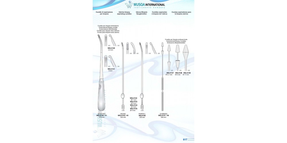 Uterine Biopsy Aspirating Curetts  